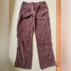 Aritzia Sunday Best Chocolate Corduroy Trousers